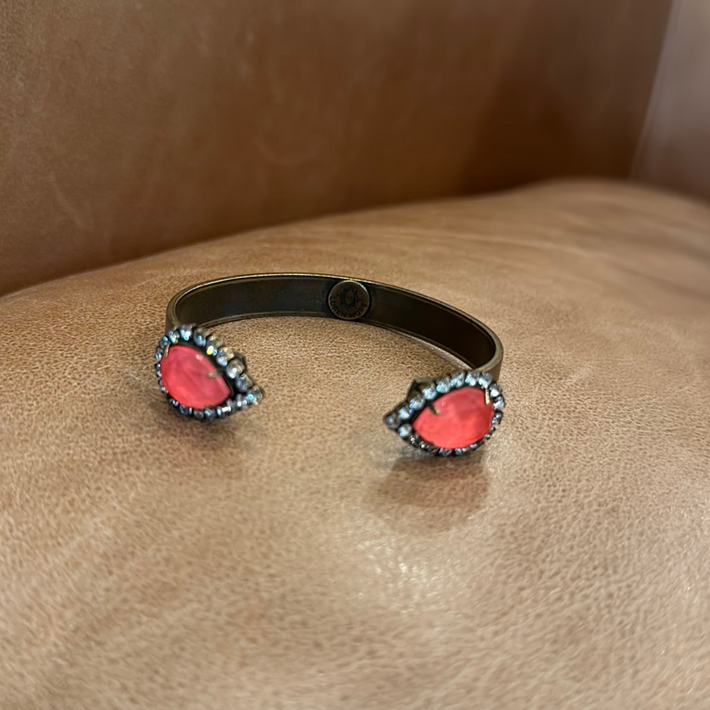 Adjustable Loren Hope Cuff Bracelet - coral color!